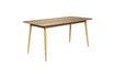 Miniature Table de repas en bois beige Fabio 160cm 1