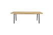 Miniature Table de repas en bois beige Harvest 220cm 1