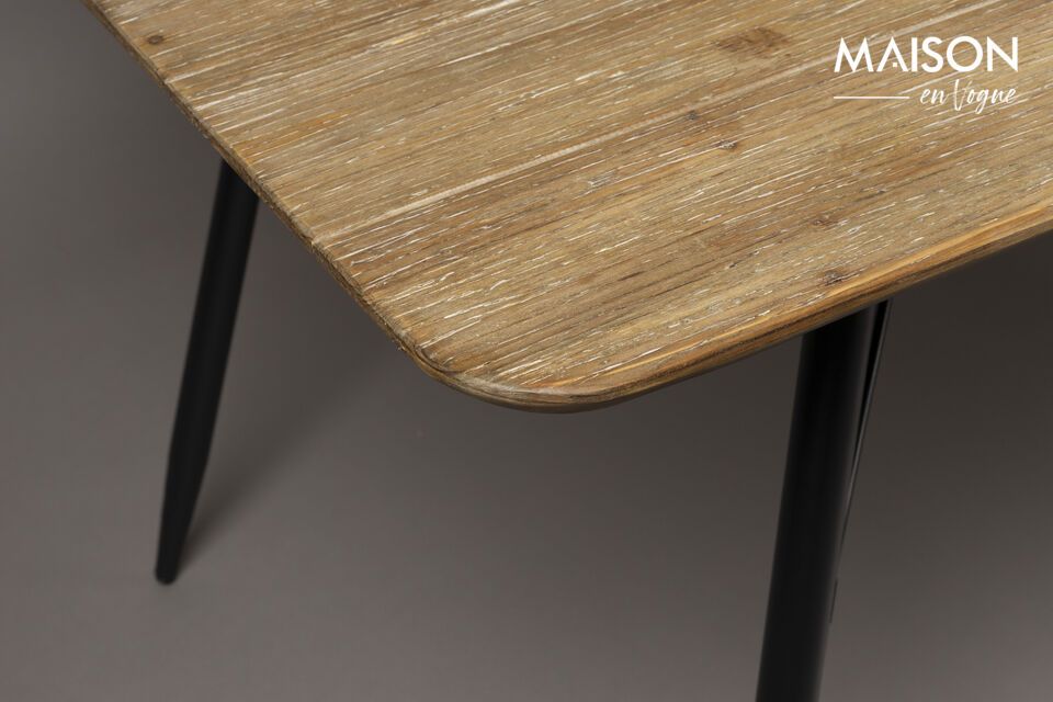 Découvrez l\'élégance naturelle avec notre Table de repas en bois beige Roger