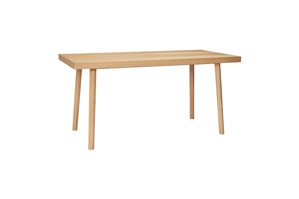 Table de repas en bois clair Herringbone Hübsch