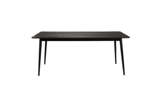 Table de repas en bois noir Fabio 160cm Détouré