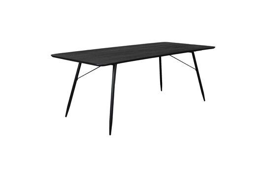 Table de repas en bois noir Roger 200 cm Détouré