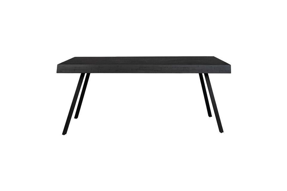 Table de repas en bois noir Suri White Label