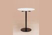 Miniature Table de repas en marbre blanc Lana 1