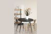 Miniature Table de repas en teck noir Mo 4