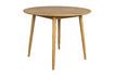 Miniature Table de repas ronde en bois beige Fabio 120' 1