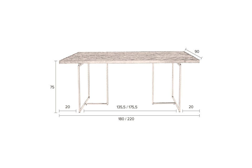 Table en bois de chêne Class - 11