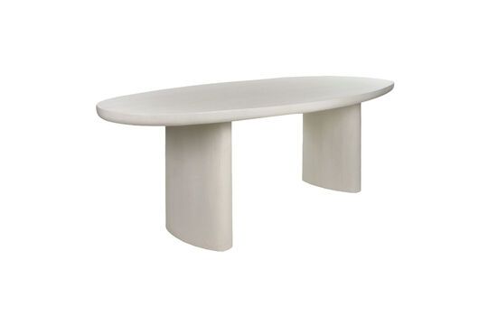 Table en plâtre blanc Piastro Détouré