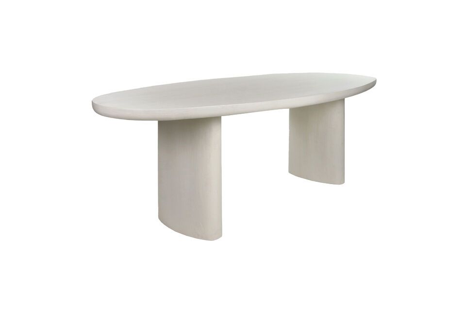 Table en plâtre blanc Piastro Pomax