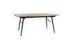 Miniature Table extensible 8 places en bois naturel Italo 1