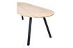 Miniature Table ovale 220x90 en chêne massif beige avec pieds carré Tablo 5