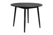 Miniature Table ronde de repas en bois noir Fabio 100' 1