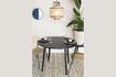 Miniature Table ronde de repas en bois noir Fabio 100' 7