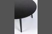 Miniature Table ronde de repas en bois noir Fabio 120' 5