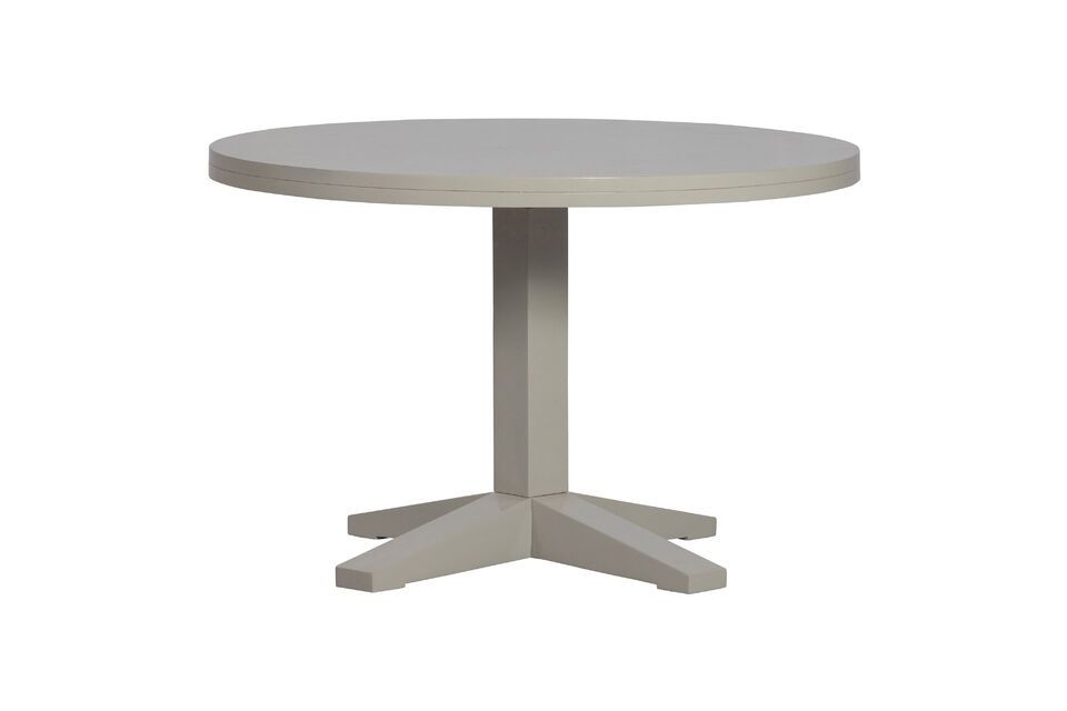 Table ronde en bois de manguier blanc Deck Vtwonen