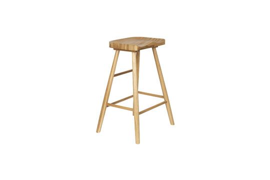 Tabouret de bar en bois beige Vander