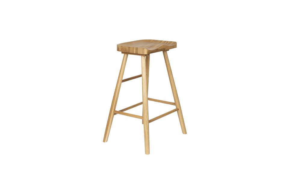 Découvrez l\'élégance et la robustesse fusionnées dans notre tabouret de bar en bois brun