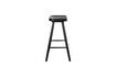 Miniature Tabouret de bar en bois noir Vander 4