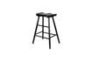 Miniature Tabouret de bar en bois noir Vander 5