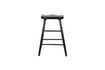 Miniature Tabouret de bar en bois noir Vander 6