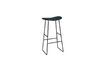 Miniature Tabouret de bar en teck noir Market 1