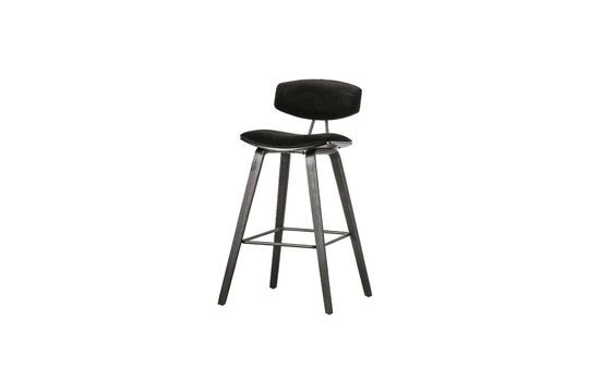 Tabouret de bar en velours noir Senn Détouré