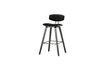 Miniature Tabouret de bar en velours noir Senn 2