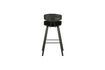 Miniature Tabouret de bar en velours noir Senn 4