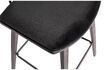 Miniature Tabouret de bar en velours noir Senn 1