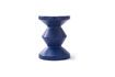 Miniature Tabouret d'extérieur en fibre de verre bleu foncé Zig zag 2