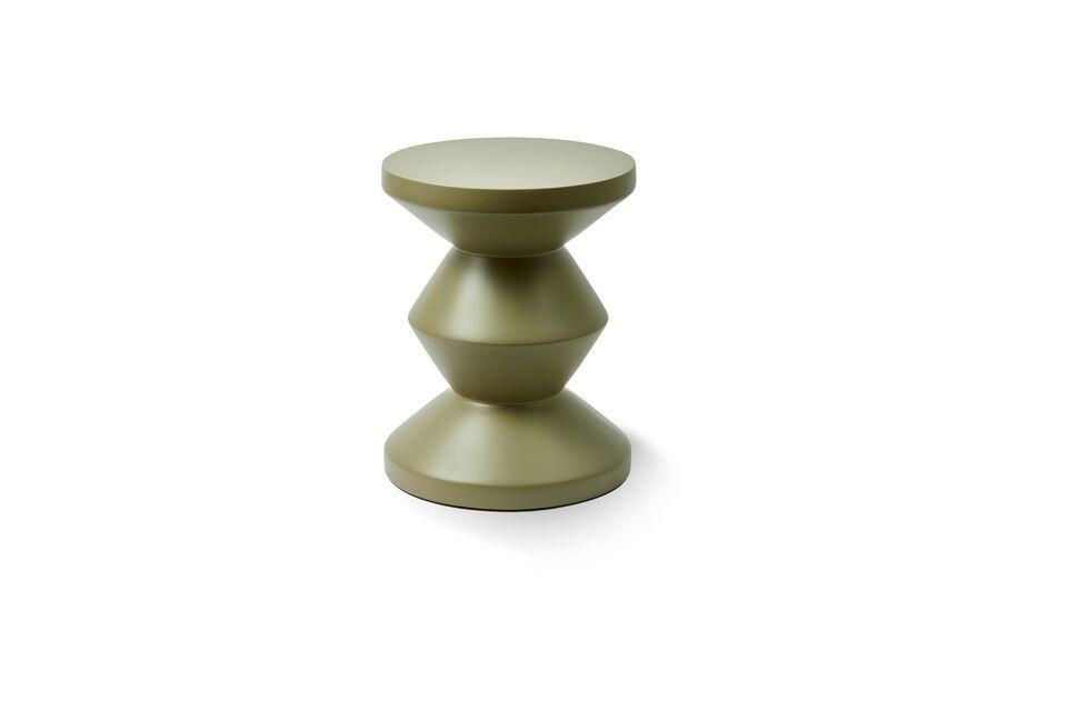 Tabouret d'extérieur en fibre de verre vert olive Zig zag Pols Potten