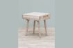 Miniature Tabouret en bois blanc Hendaye 1