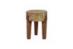 Miniature Tabouret en bois foncé Empoli 1