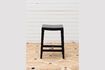 Miniature Tabouret en bois noir Hiro 2