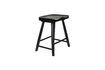 Miniature Tabouret en bois noir Vander 1