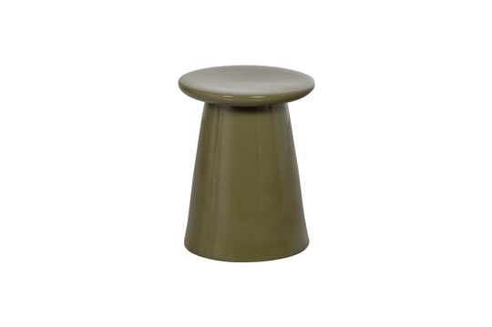 Tabouret en céramique vert Button Détouré