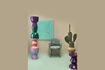 Miniature Tabouret en fibre de verre lilas Tip tap 2