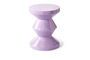 Miniature Tabouret en fibre de verre lilas Zig zag Détouré