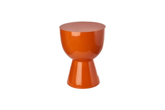 Tabouret en fibre de verre orange Tip tap Détouré