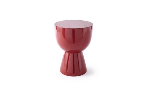 Tabouret en fibre de verre rouge bourgogne Tip tap Détouré