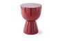 Miniature Tabouret en fibre de verre rouge bourgogne Tip tap Détouré