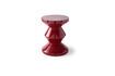 Miniature Tabouret en fibre de verre rouge bourgogne Zig zag 1