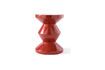 Miniature Tabouret en fibre de verre rouge corail Zig zag 2