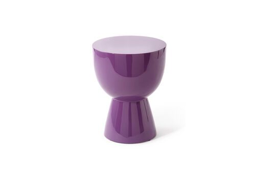 Tabouret en fibre de verre violet foncé Tip tap Détouré