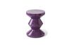 Miniature Tabouret en fibre de verre violet foncé Zig zag 1