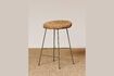 Miniature Tabouret en rotin beige Mindelo 1