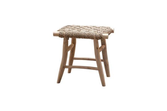 Tabouret en teck beige Bali Détouré