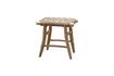 Miniature Tabouret en teck beige Bali 4