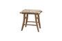 Miniature Tabouret en teck beige Bali Détouré