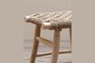 Miniature Tabouret en teck beige Bali 5